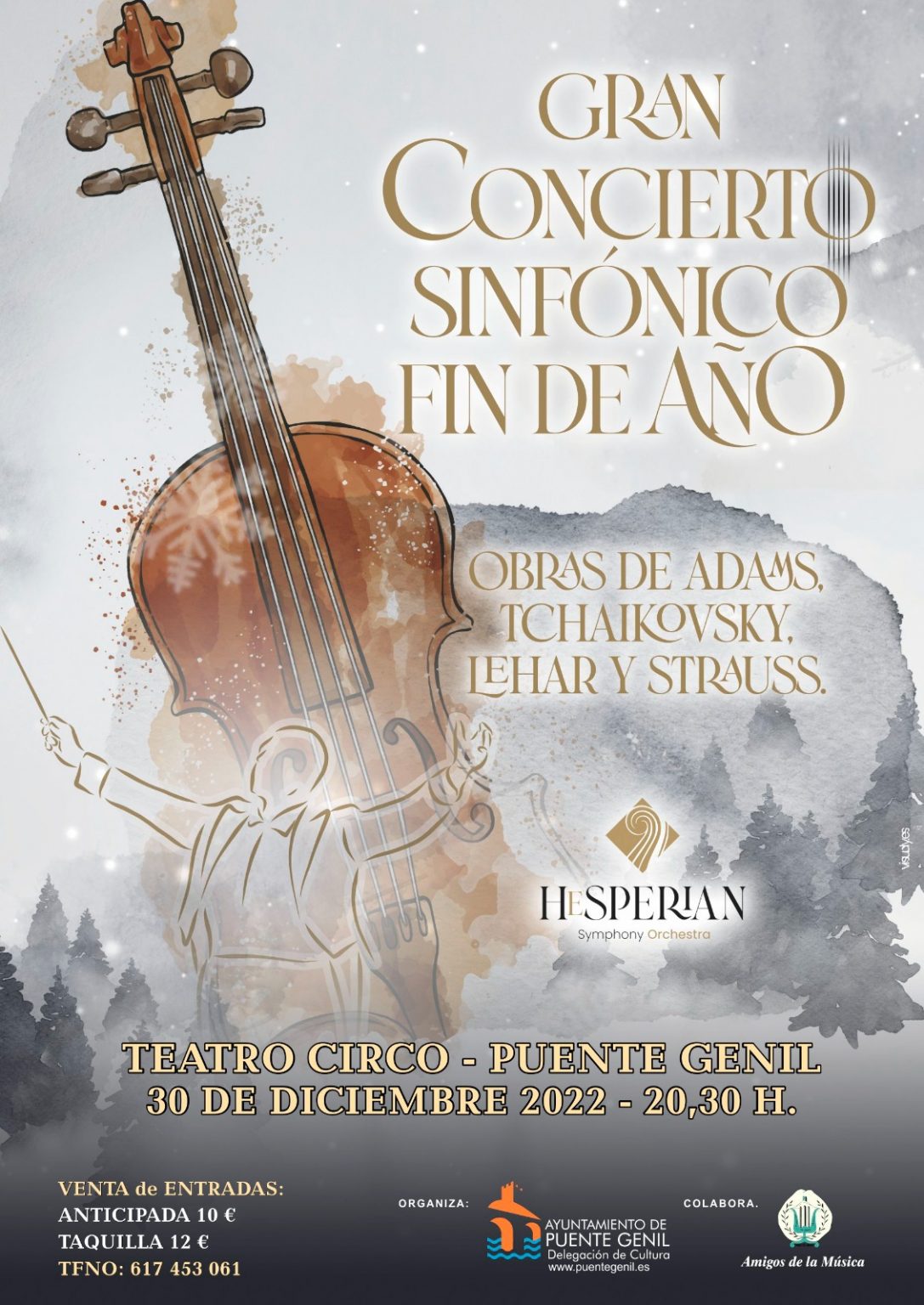 Gran Concierto Sinfónico de Fin de Año. Visit Puente Genil